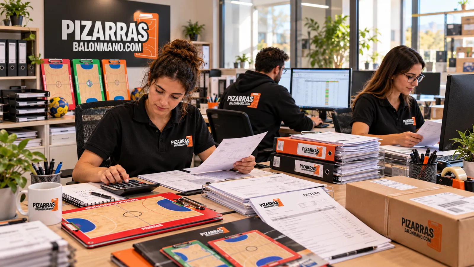 Bureau de l'atelier gérant les commandes et les factures